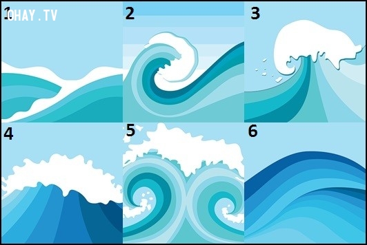 Trắc nghiệm tính cách qua hình ảnh con sóng